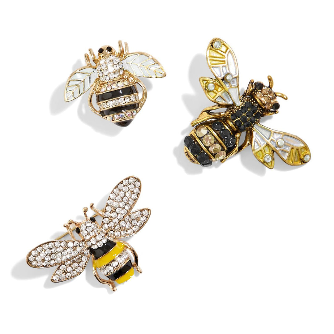 Bee-Utiful Crystal Bee Brooch
