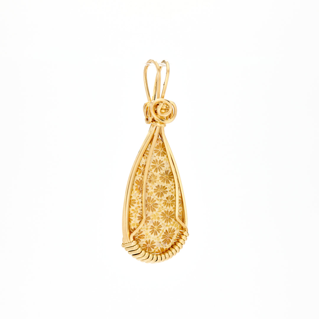 Fossil Coral Pendant