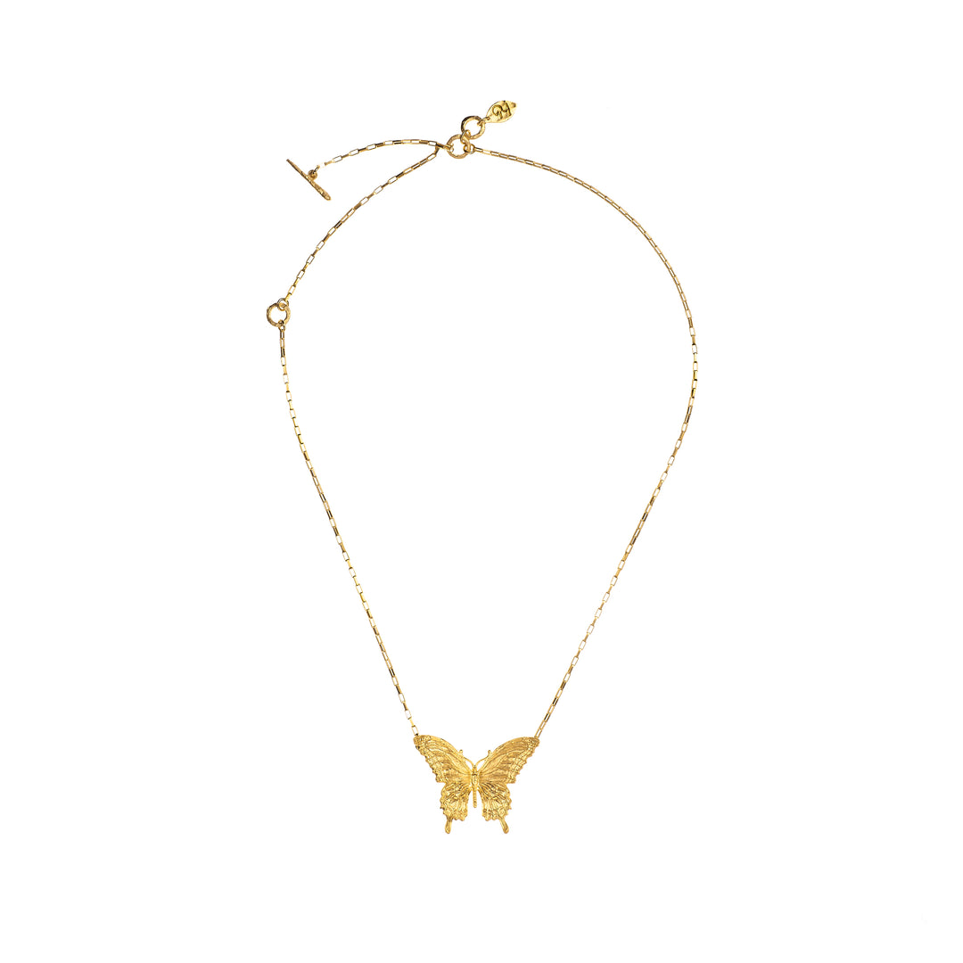 18k Gold-Plate Butterfly Pendant Necklace