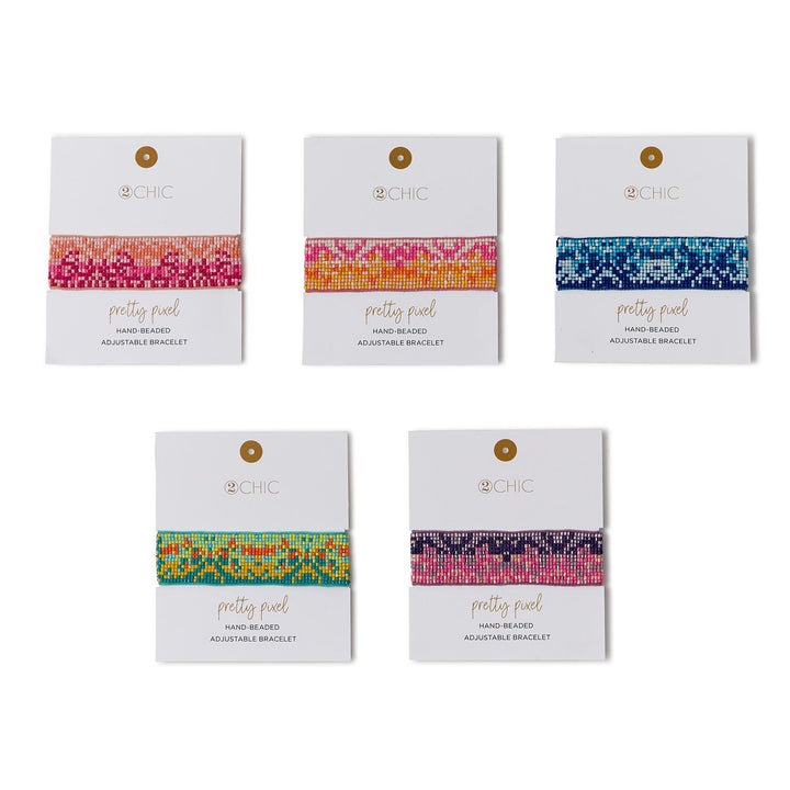Pixel Color Beaded Bracelet