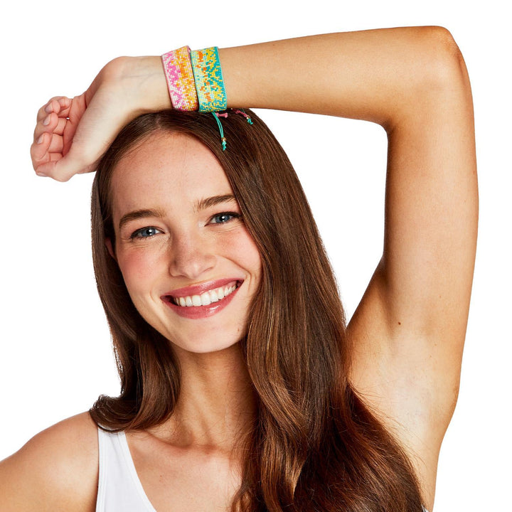 Pixel Color Beaded Bracelet