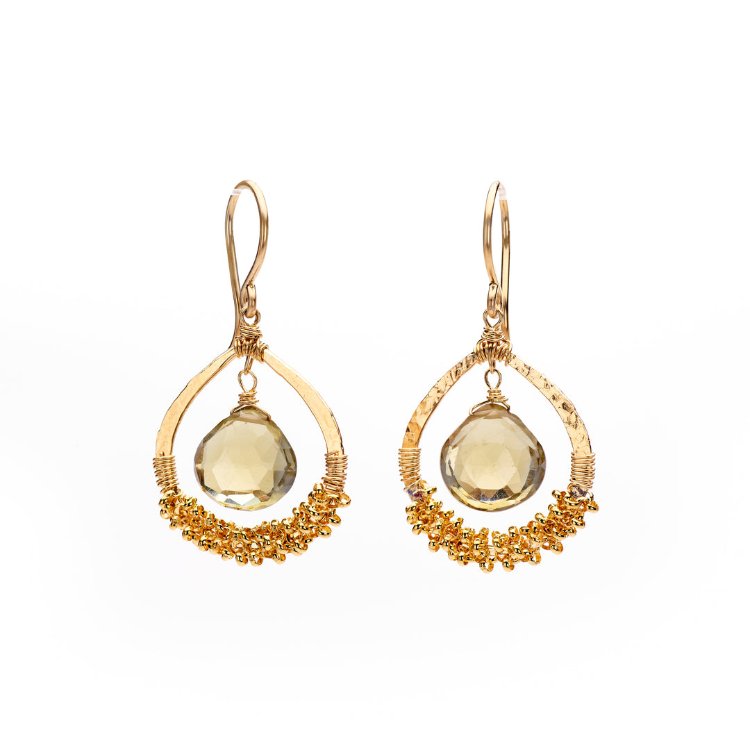 Lemon Quartz Earrings