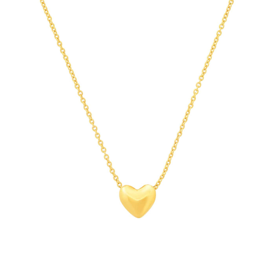 Small Puffy Heart Necklace