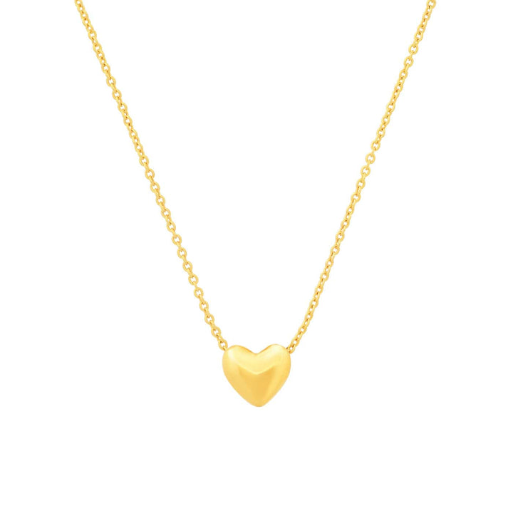 Small Puffy Heart Necklace