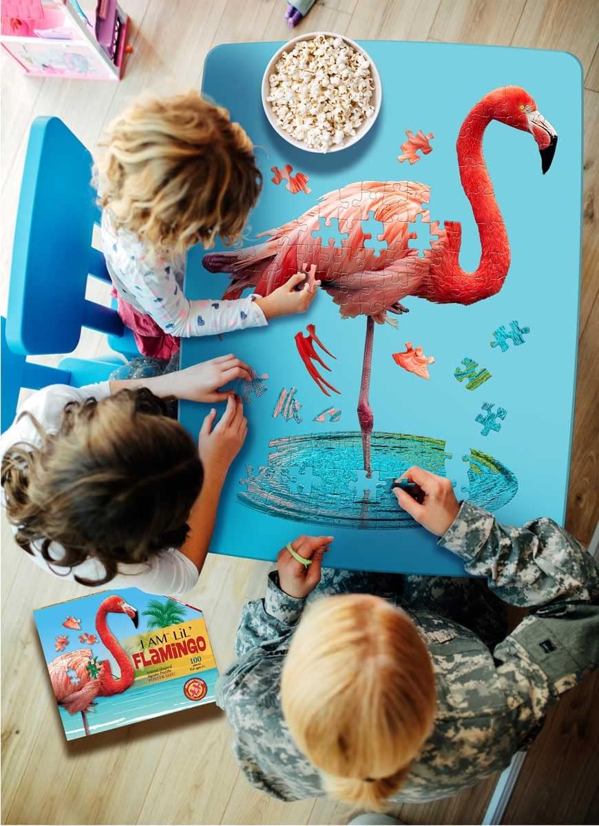 I Am Lil' Flamingo, 100 Piece Puzzle
