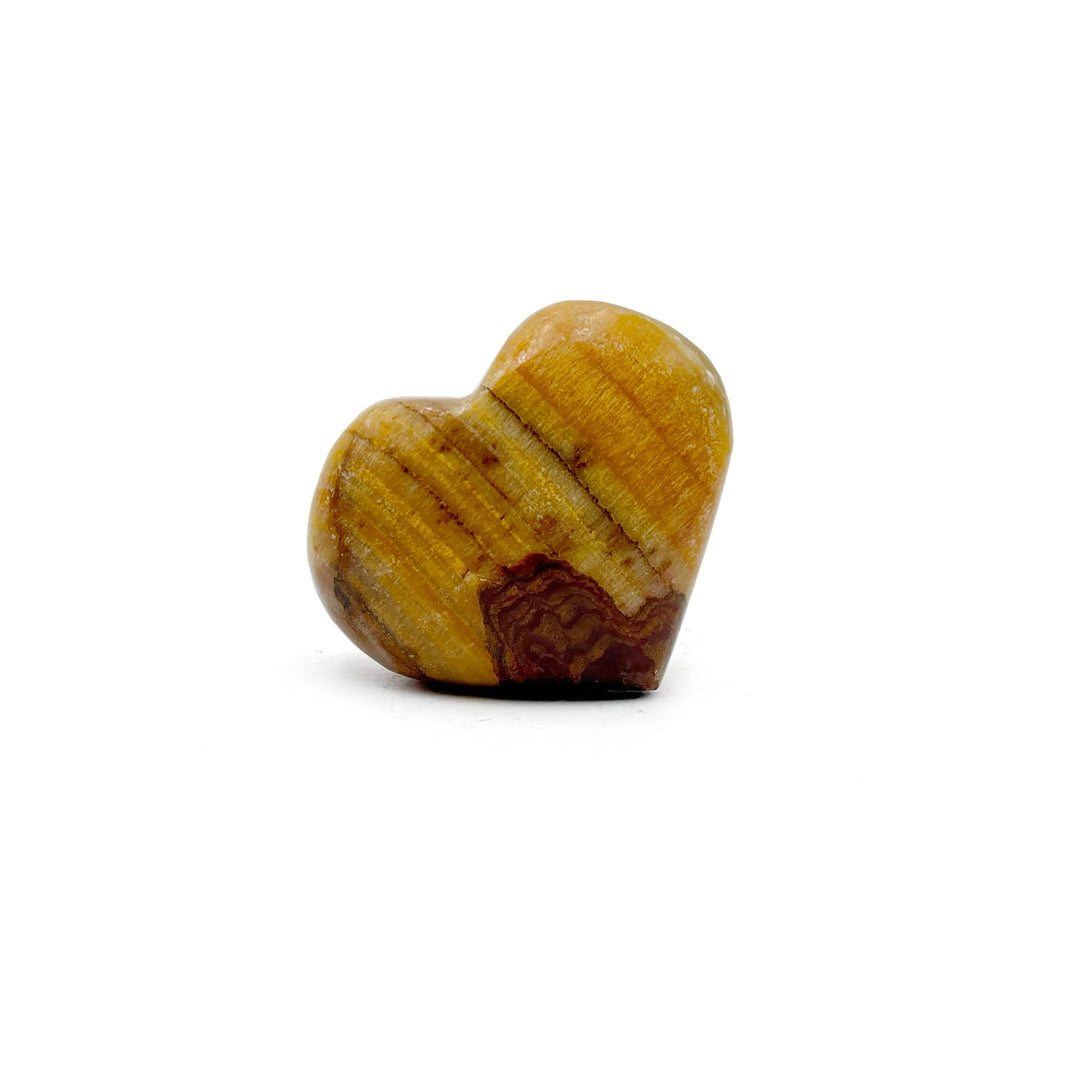 Peach Calcite Heart, Pakistan