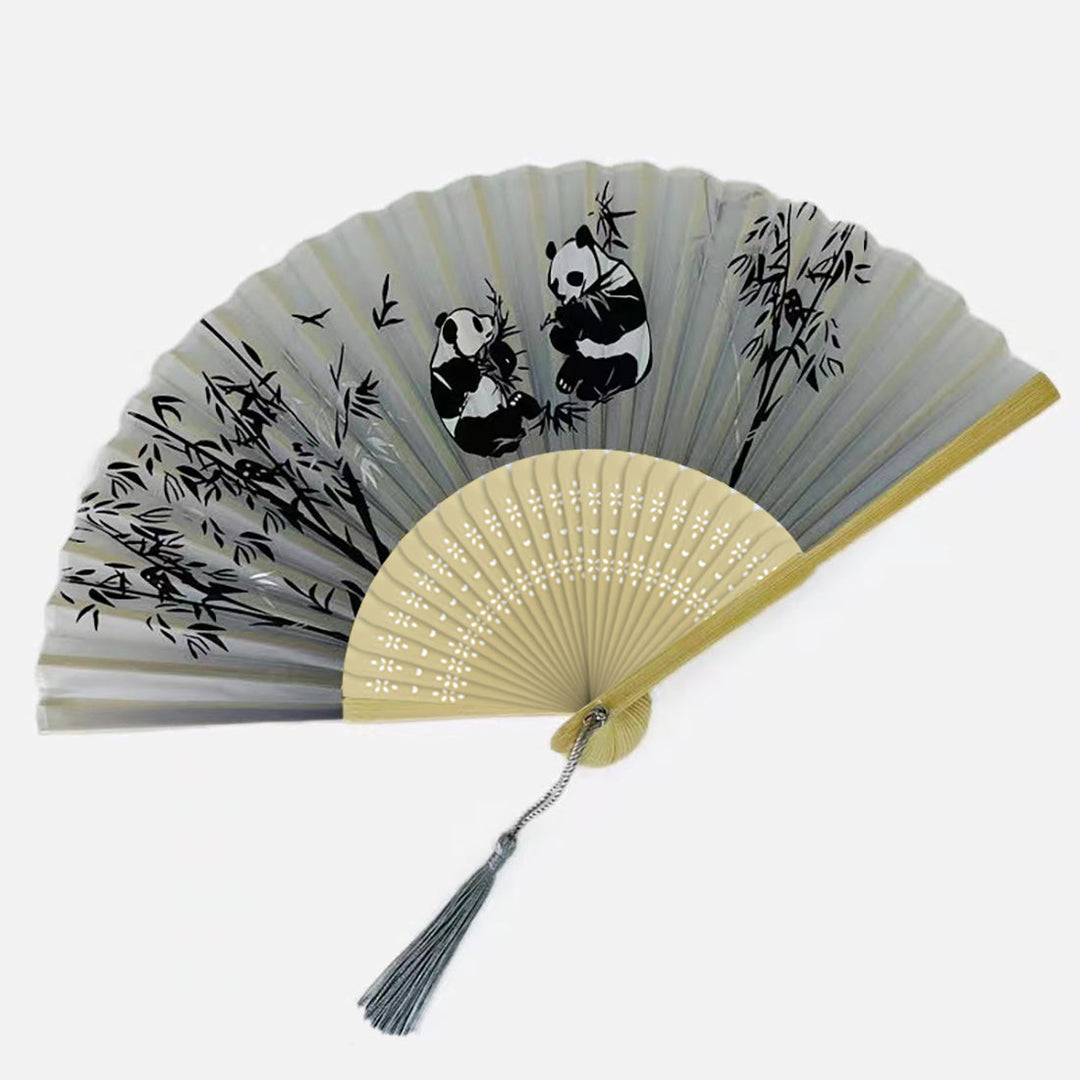 Panda Silk Fan