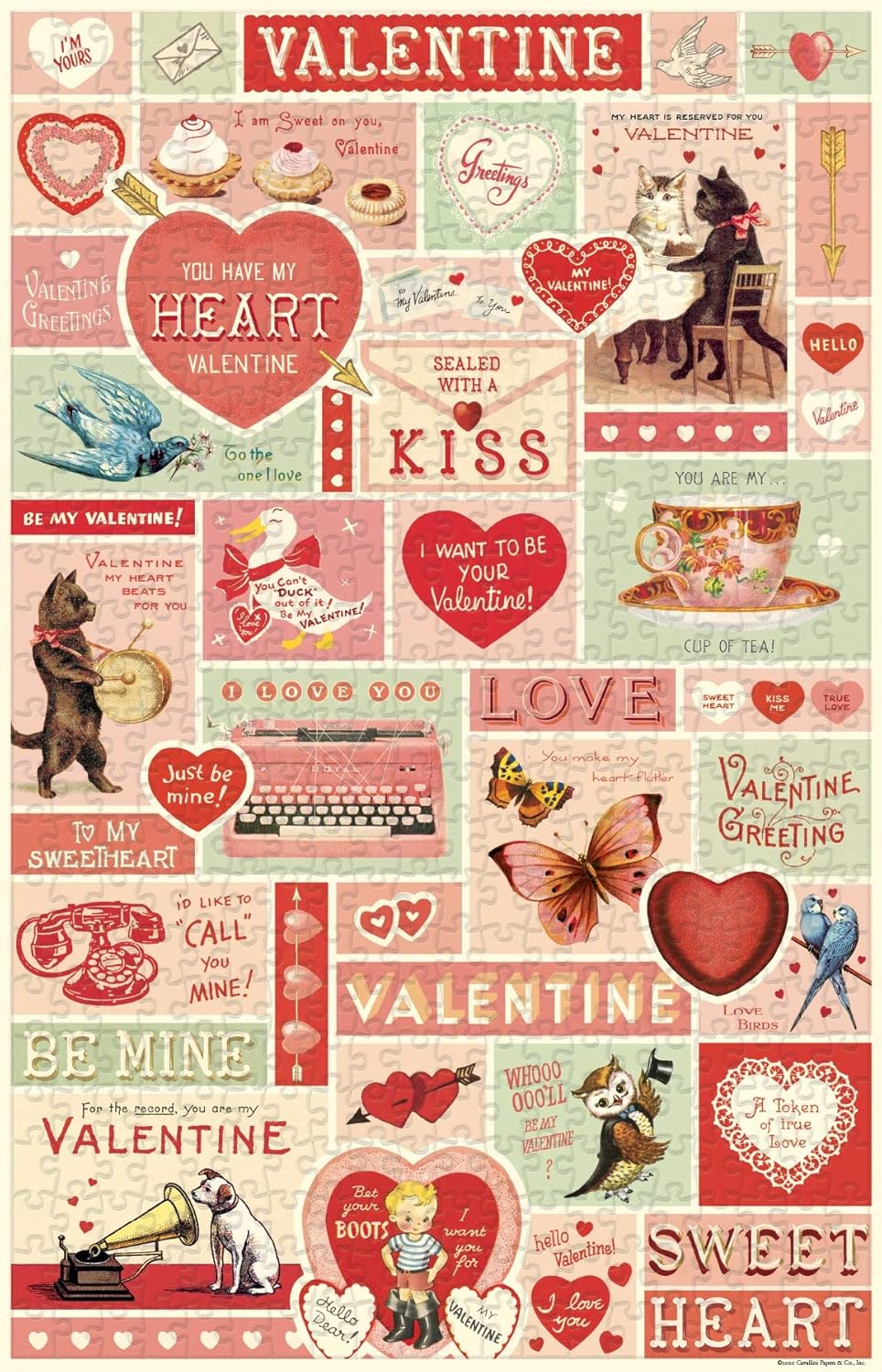 Vintage Valentine Puzzle, 500 Pieces