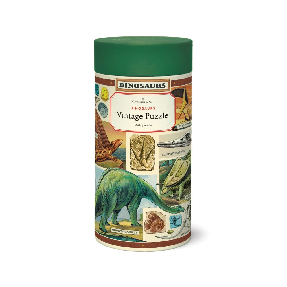 Dinosaurs Vintage Art Puzzle, 1,000 Pieces