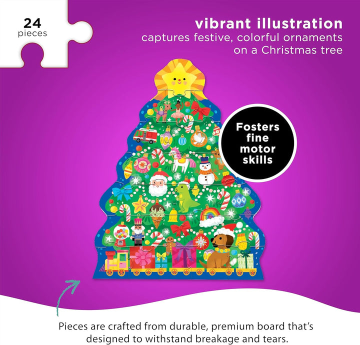 Christmas Tree Floor Puzzle, 24 Pieces