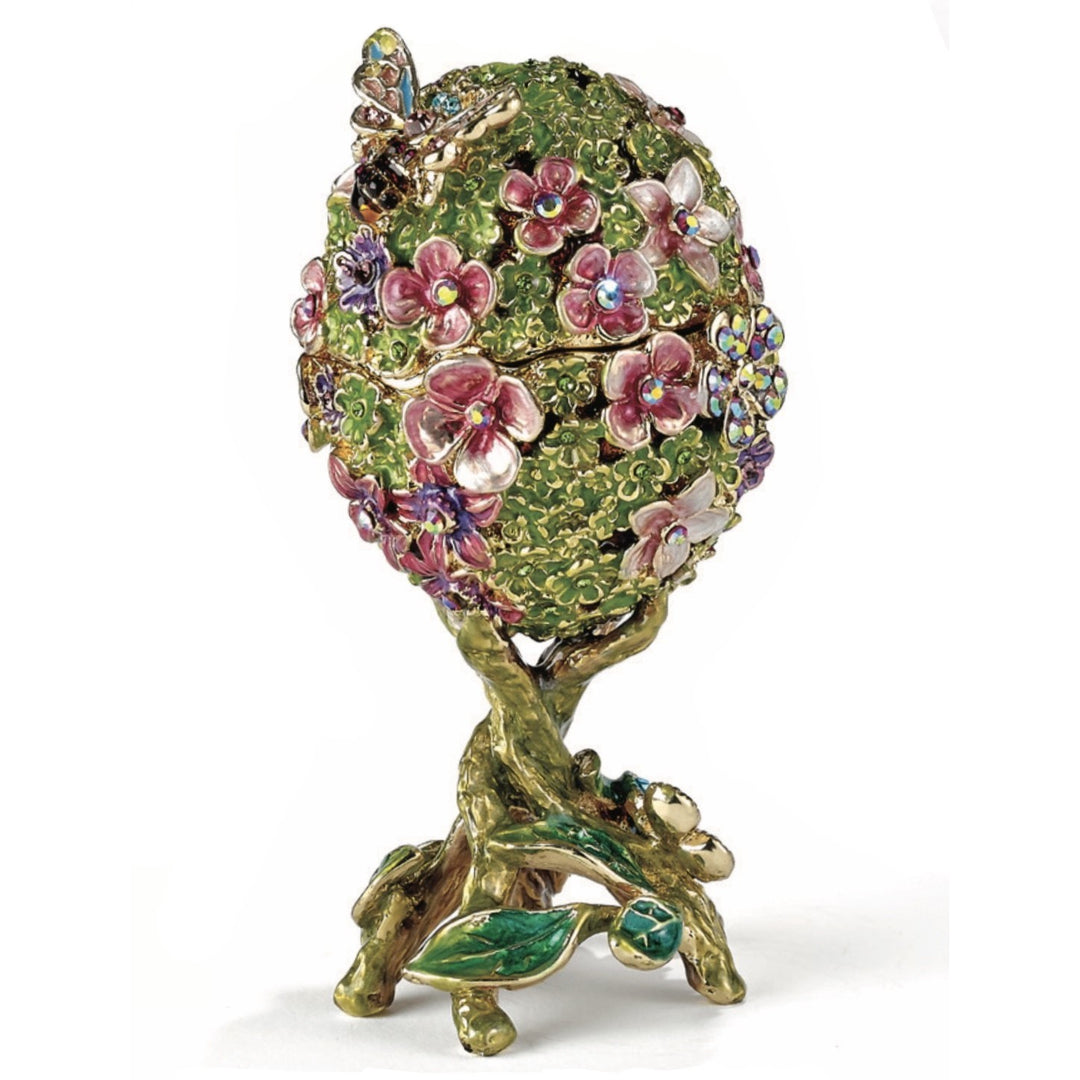 Victorian Egg with Butterfly Trinket Box