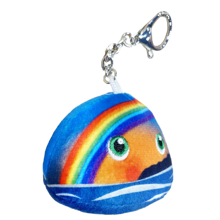 Rainbow Plush Keychain