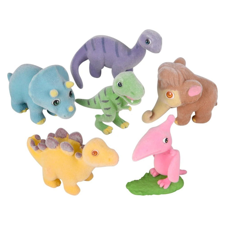 Flocked Micro Pre-Historic & Dino Figurines