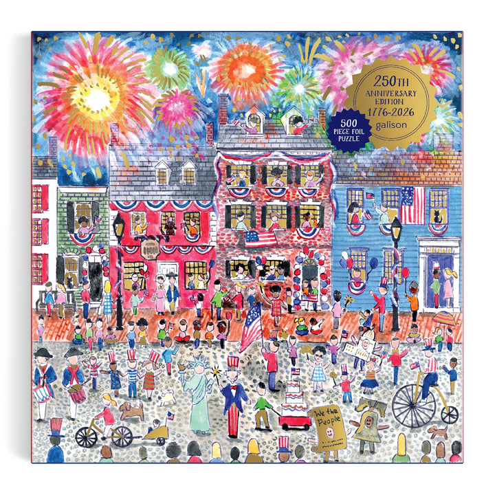 Celebrate the USA Foil Puzzle by Michael Storrings, 500 Pieces