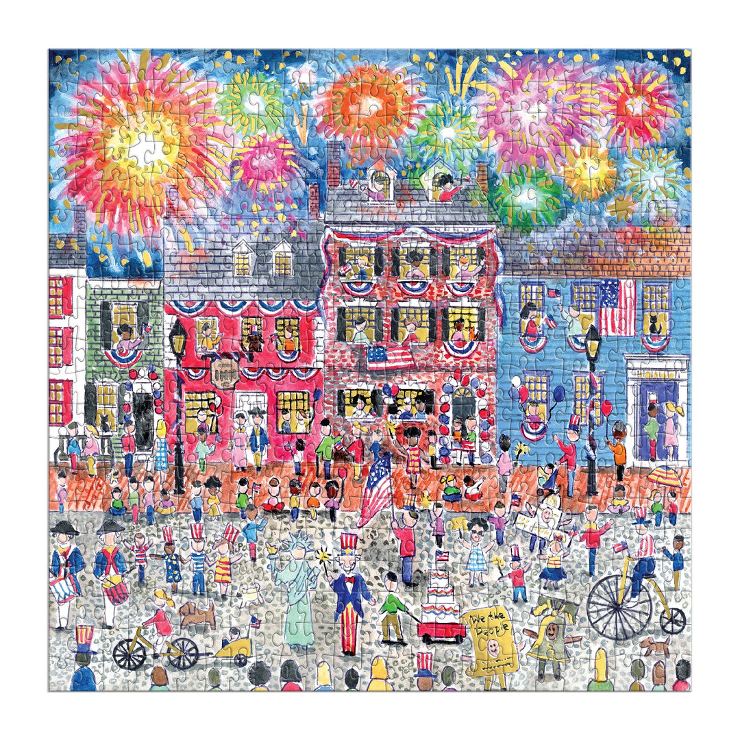 Celebrate the USA Foil Puzzle by Michael Storrings, 500 Pieces