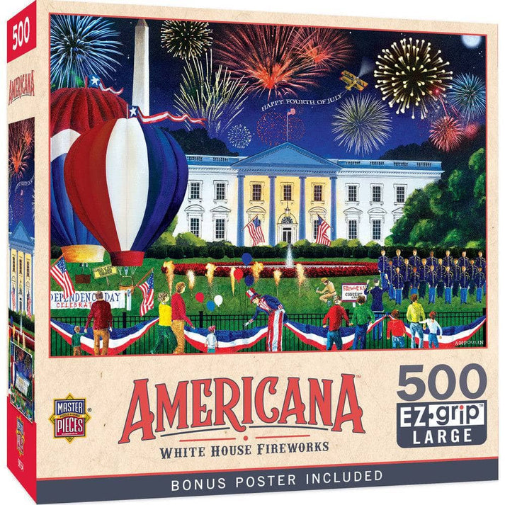 Americana White House Fireworks Puzzle, 500 pieces