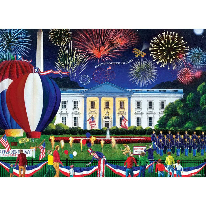 Americana White House Fireworks Puzzle, 500 pieces
