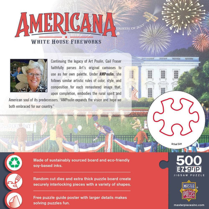 Americana White House Fireworks Puzzle, 500 pieces