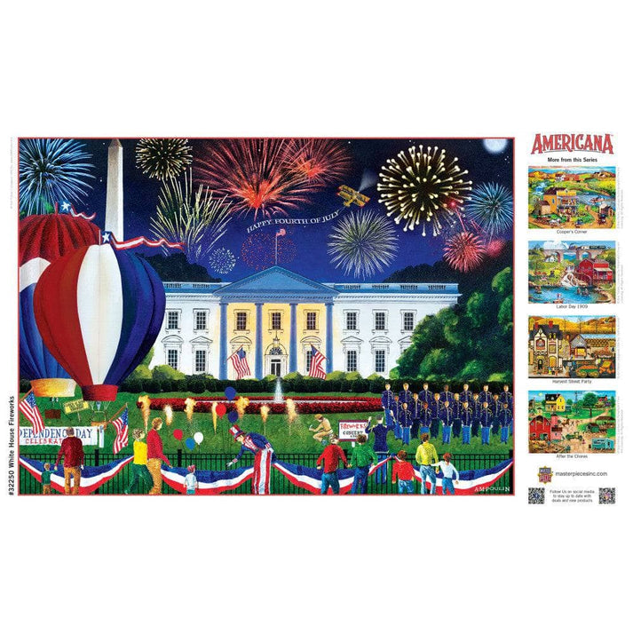 Americana White House Fireworks Puzzle, 500 pieces