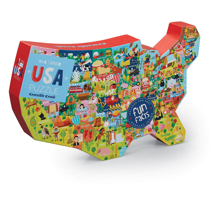 USA Shaped Puzzle, 200 Pieces