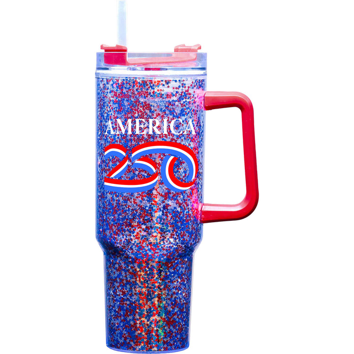 America 250th Anniversary Glitter Tumbler