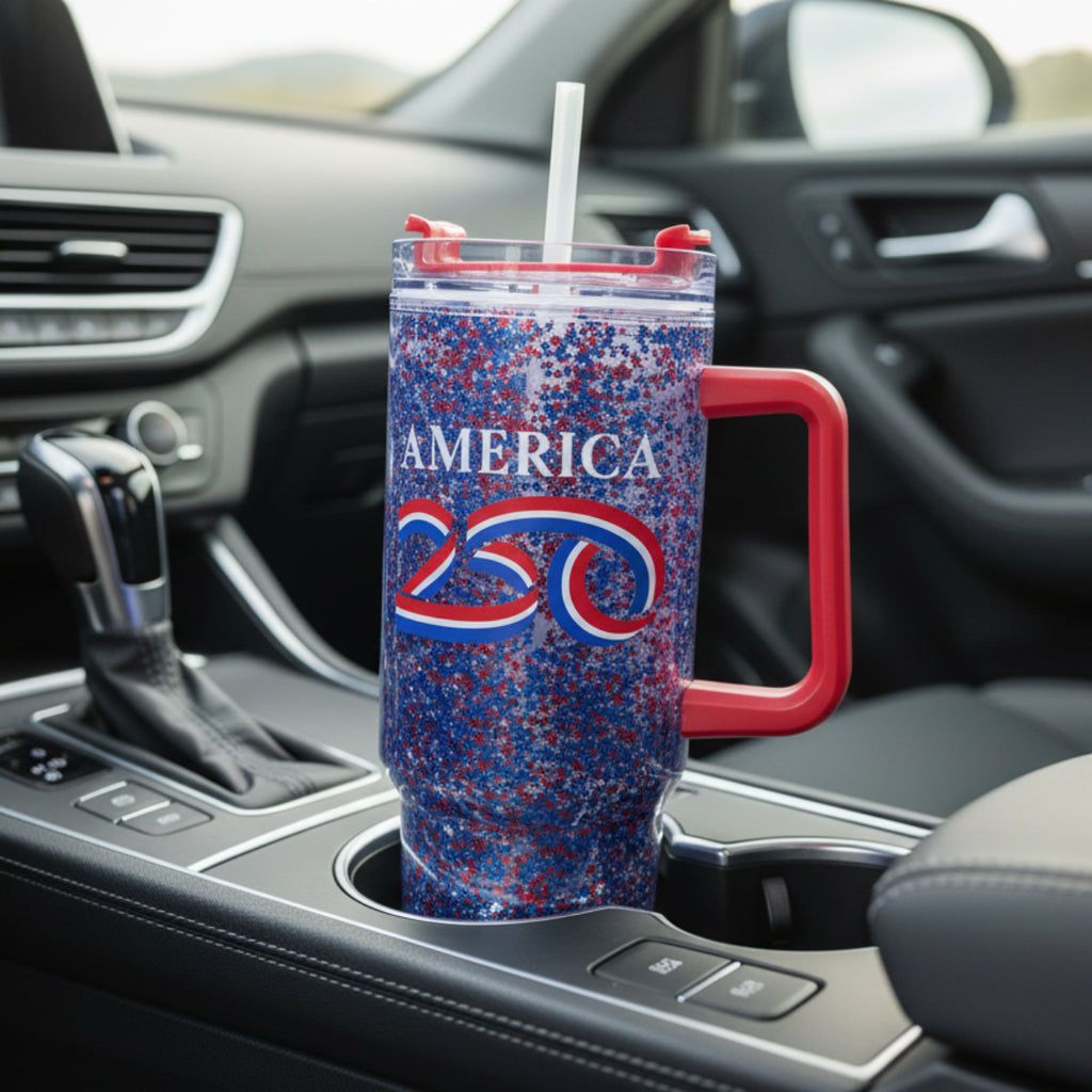 America 250th Anniversary Glitter Tumbler