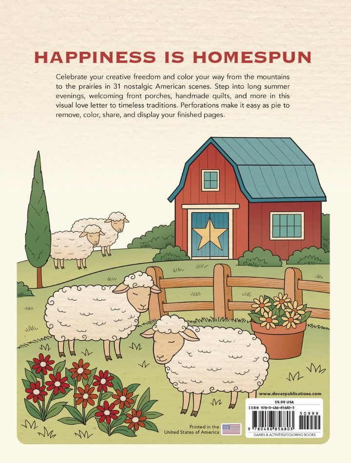Americana: A Coloring Book, A Tribute to 250 Years of American Life, Landmarks and Traditions