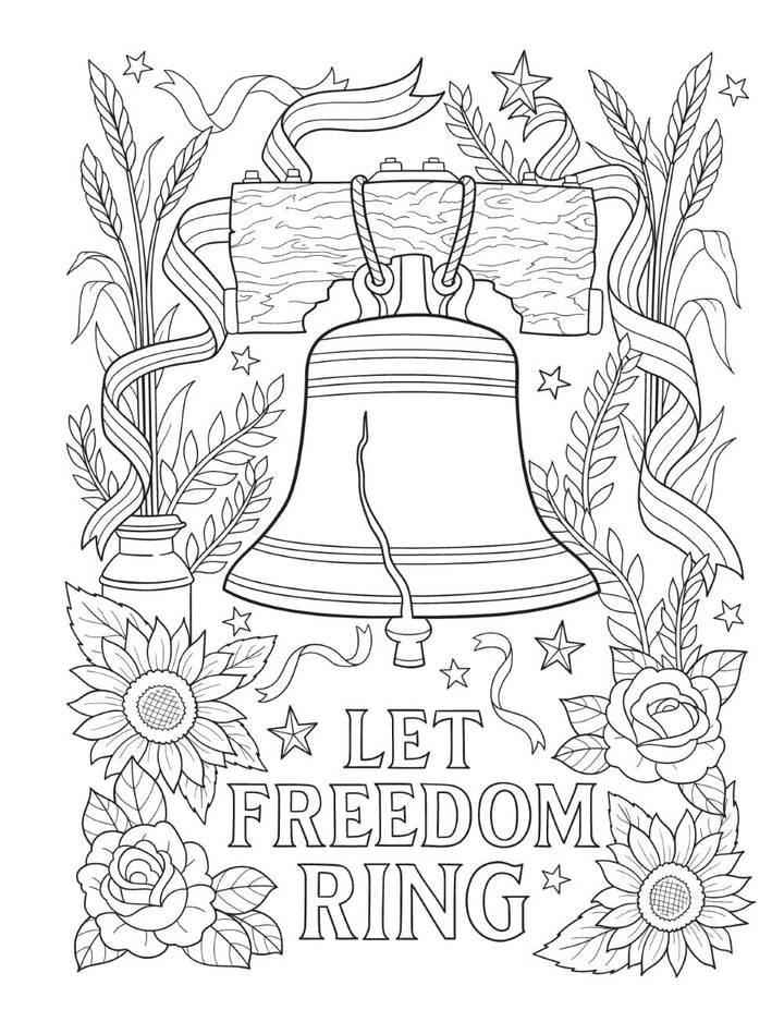 Americana: A Coloring Book, A Tribute to 250 Years of American Life, Landmarks and Traditions