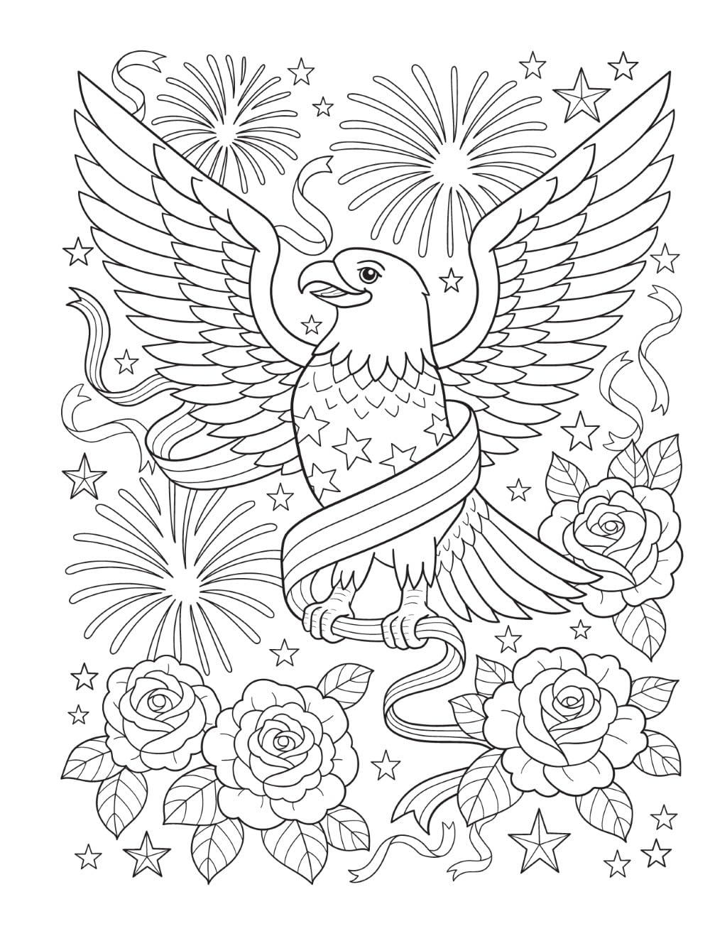 Americana: A Coloring Book, A Tribute to 250 Years of American Life, Landmarks and Traditions