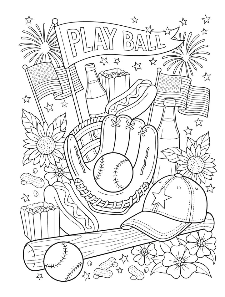 Americana: A Coloring Book, A Tribute to 250 Years of American Life, Landmarks and Traditions