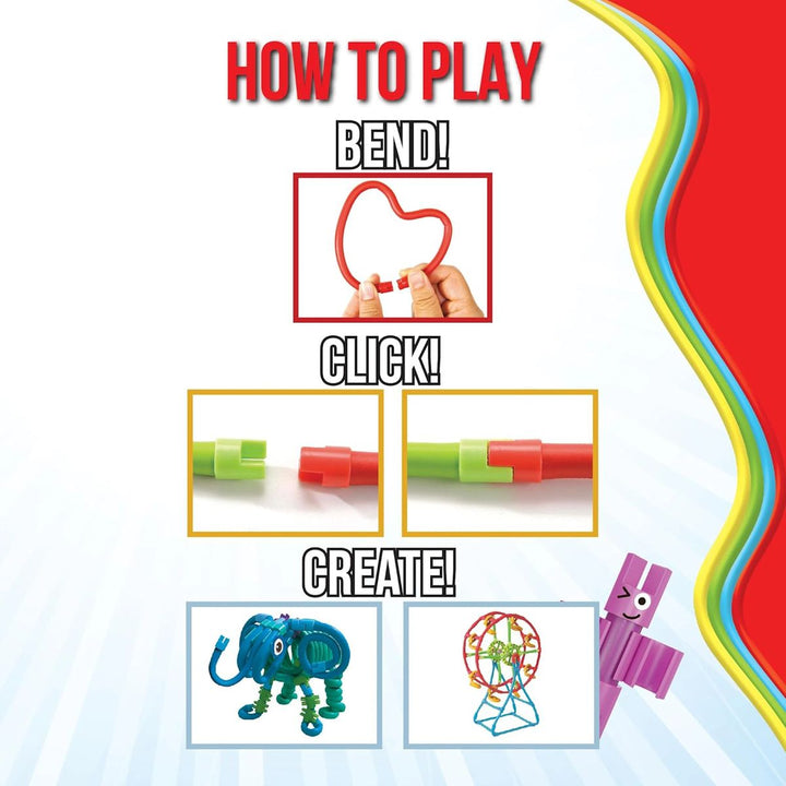 Twist-A-Saurus Rex Bend & Click Toy