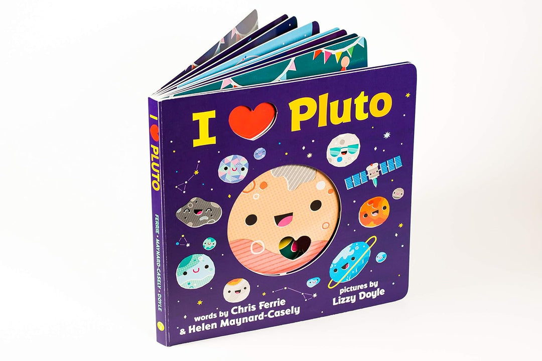 I Heart Pluto: A Rhyming Solar System Board Book with Unique Planet Cutouts