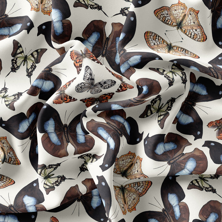 36" Silk Butterfly Scarf Mosaic Design