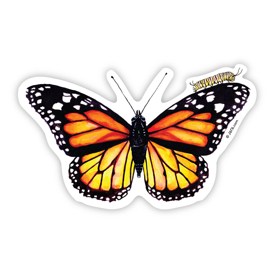 Monarch Butterfly Vinyl Sticker