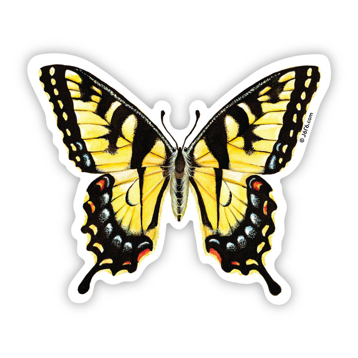 Eastern Tiger Swallowtail Butterfly Vinyl Sticker