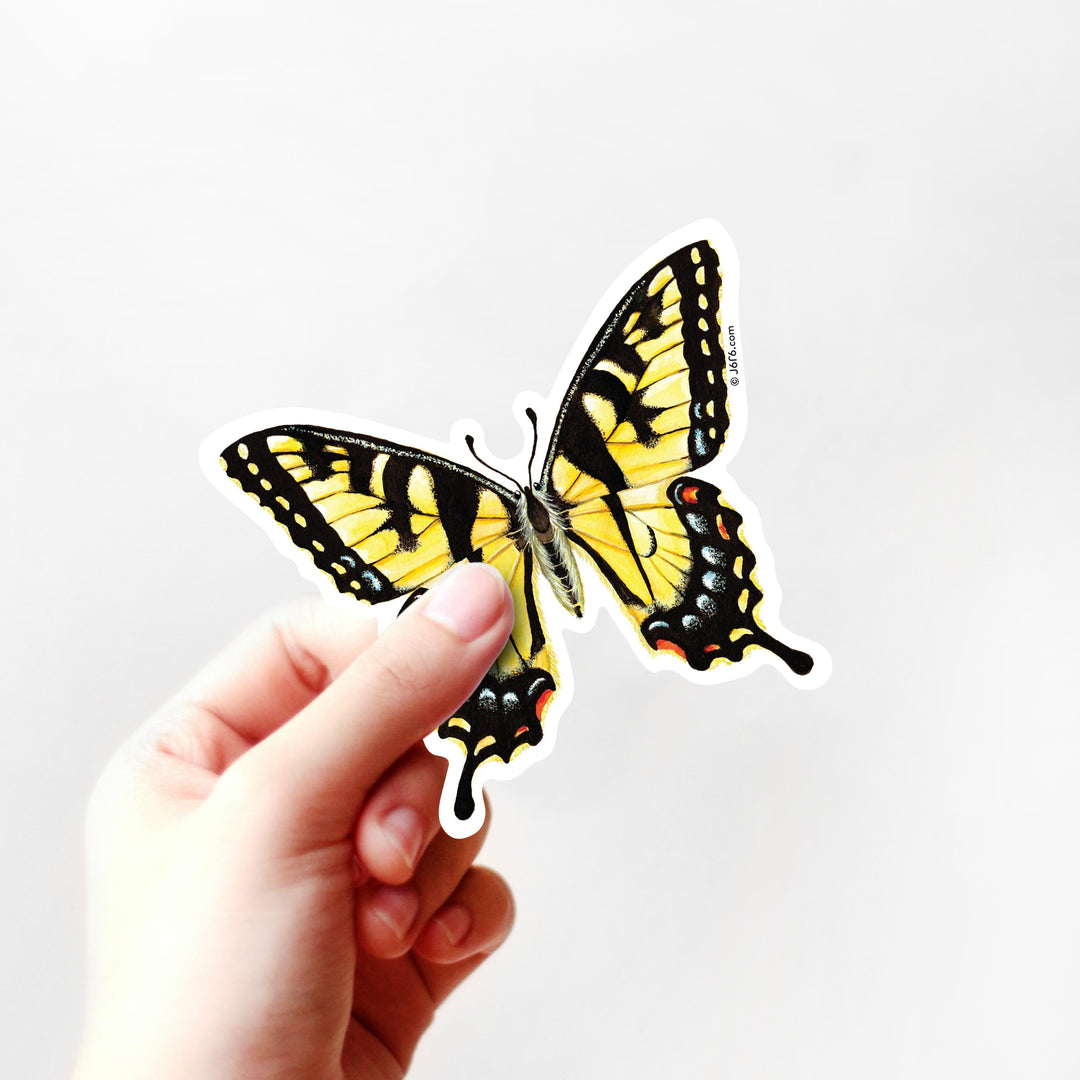 Eastern Tiger Swallowtail Butterfly Vinyl Sticker