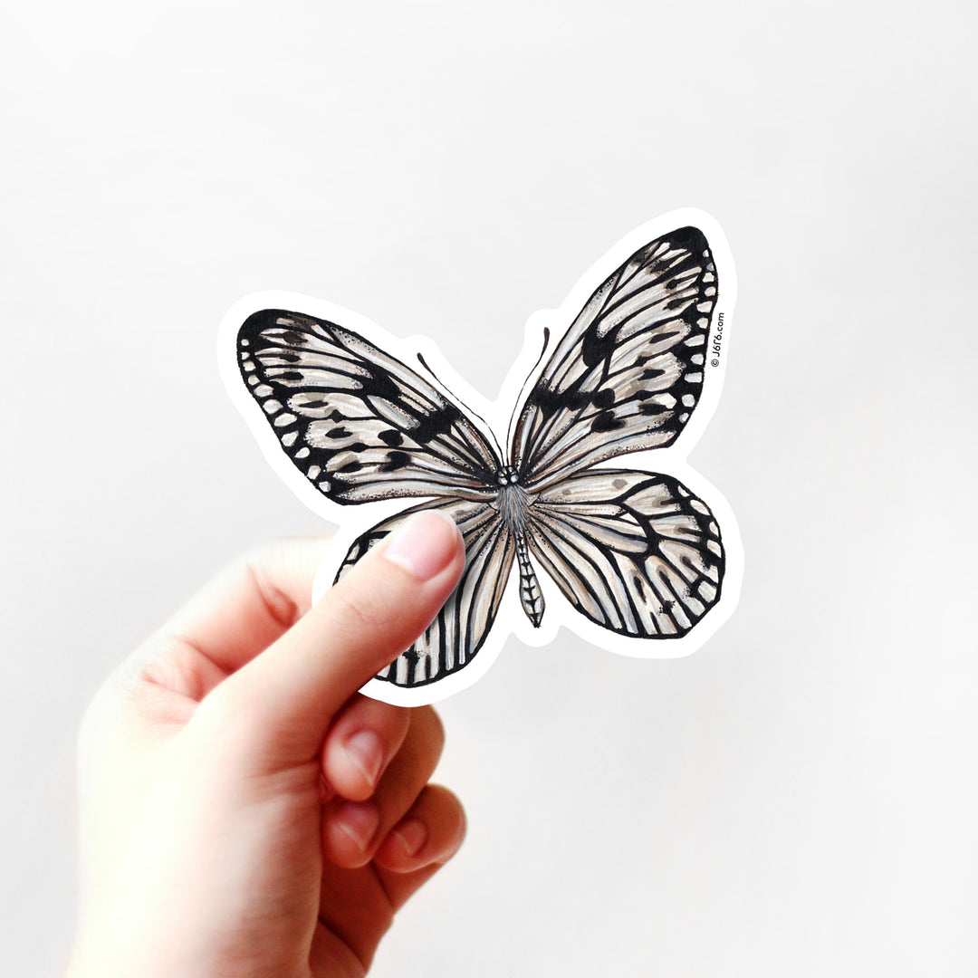 Rice Paper Butterfly Vinyl Sticker