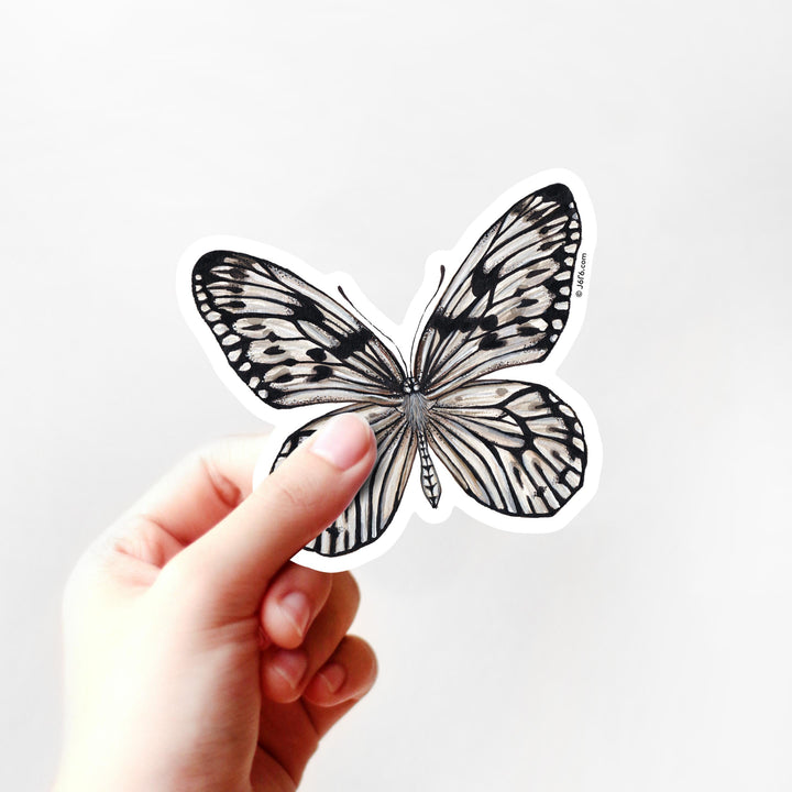 Rice Paper Butterfly Vinyl Sticker