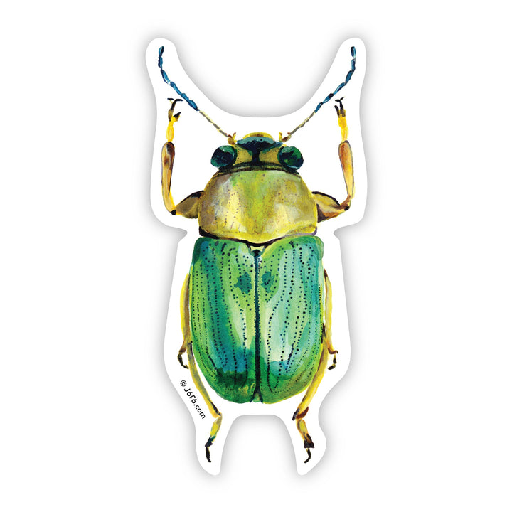 Scarab Beetle Vinyl Sticker
