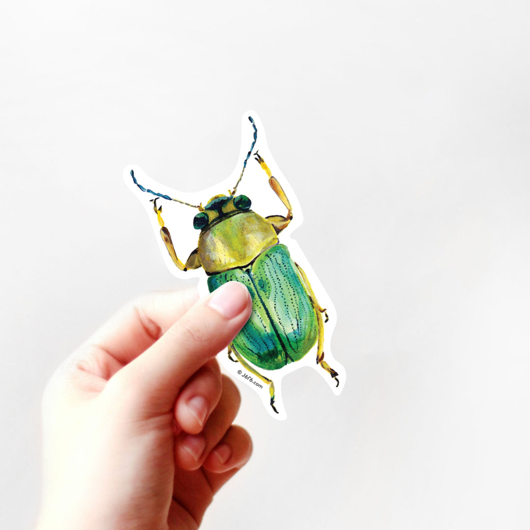 Scarab Beetle Vinyl Sticker