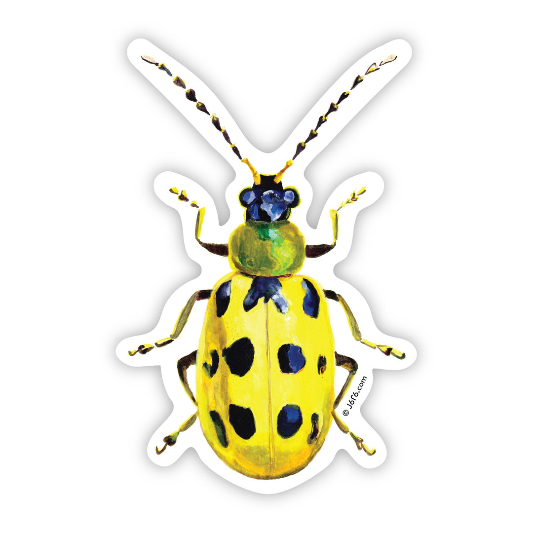 Cucumber Beetle Vinyl Sticker