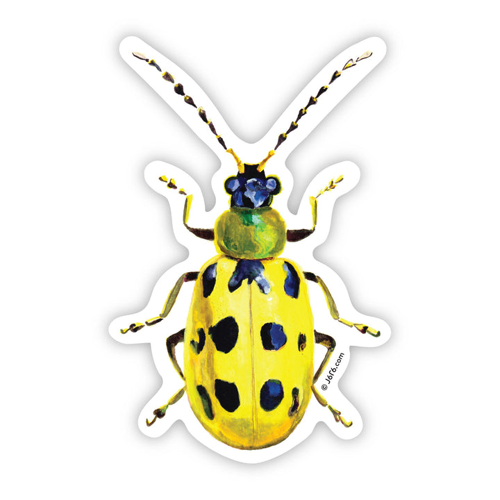 Cucumber Beetle Vinyl Sticker