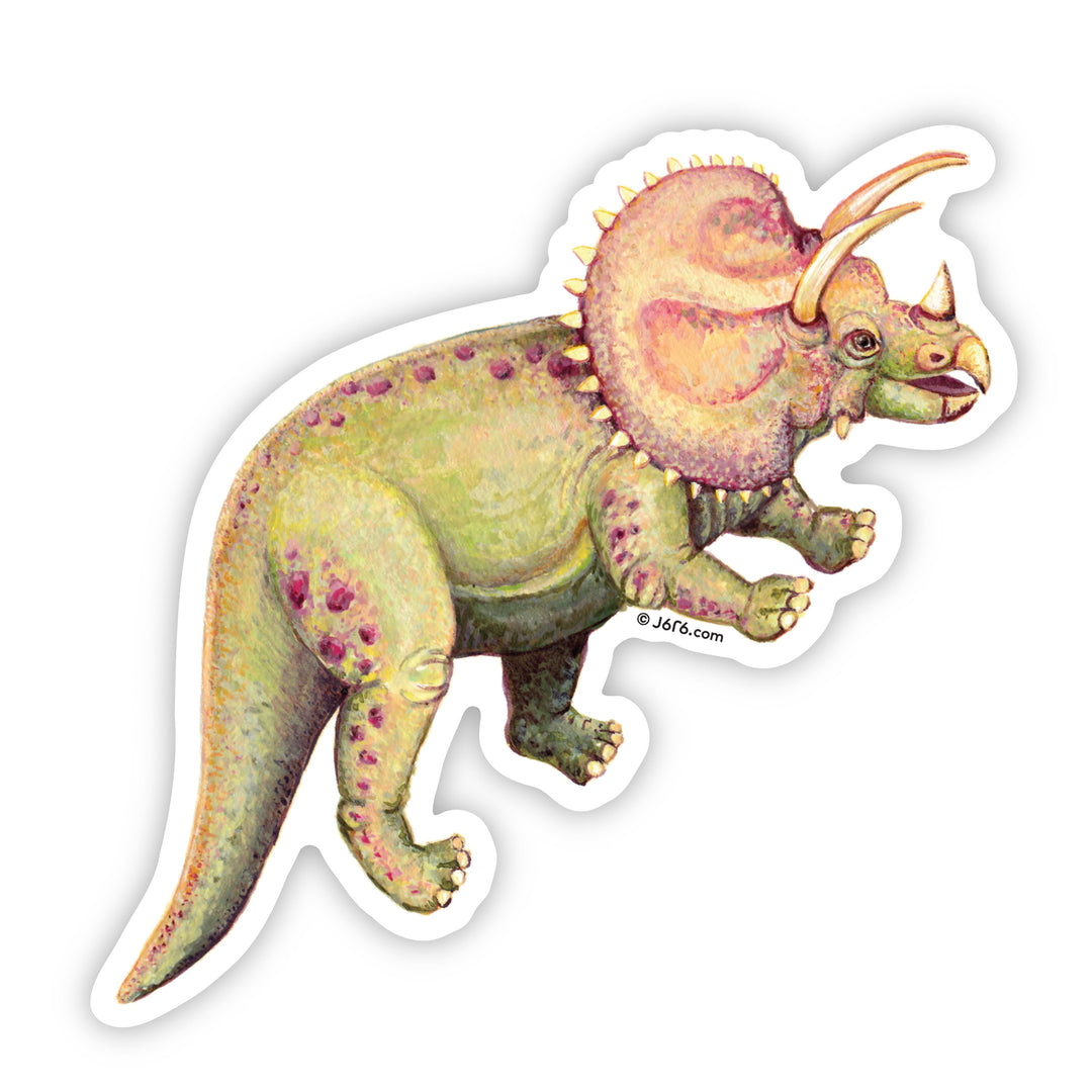 Triceratops Dinosaur Vinyl Sticker