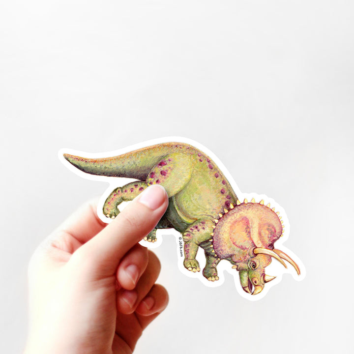 Triceratops Dinosaur Vinyl Sticker