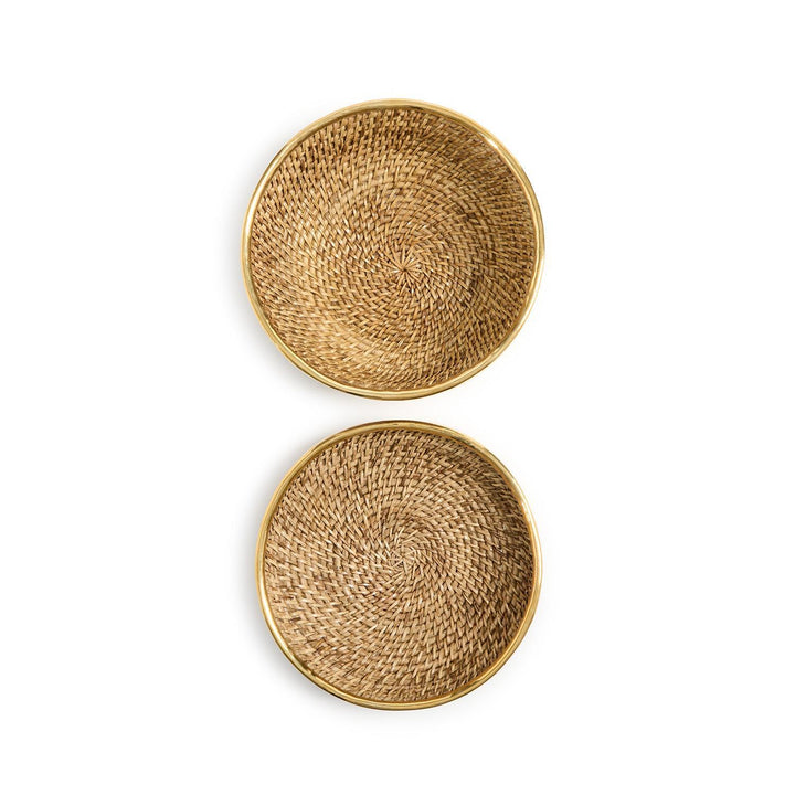 Woven Rattan Bowl, Large