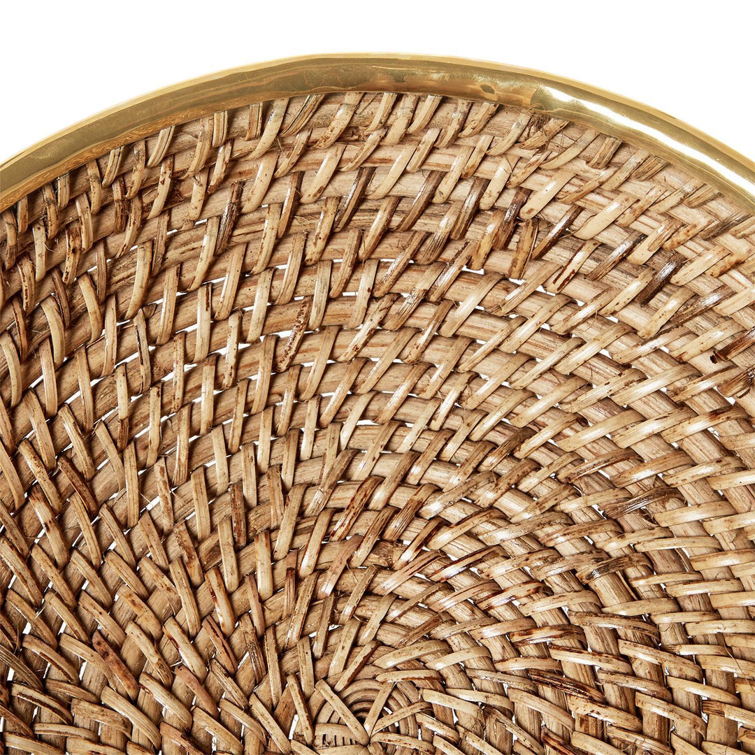 Woven Rattan Bowl, Large