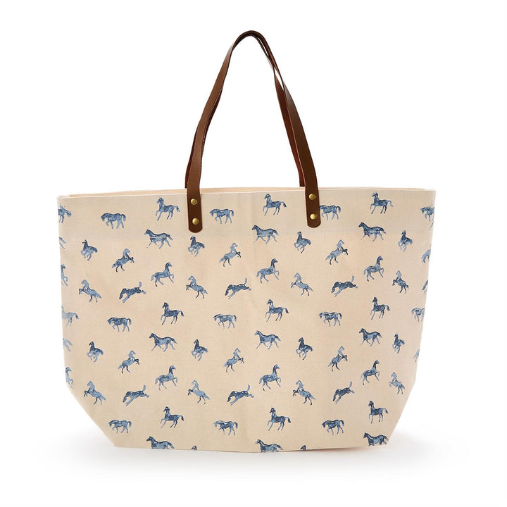 Horse Silhouette Printed Tote Bag