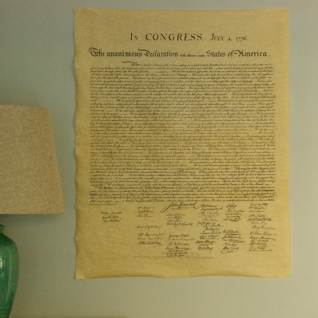 Declaration of Independence Document Full-Sized Reproduction