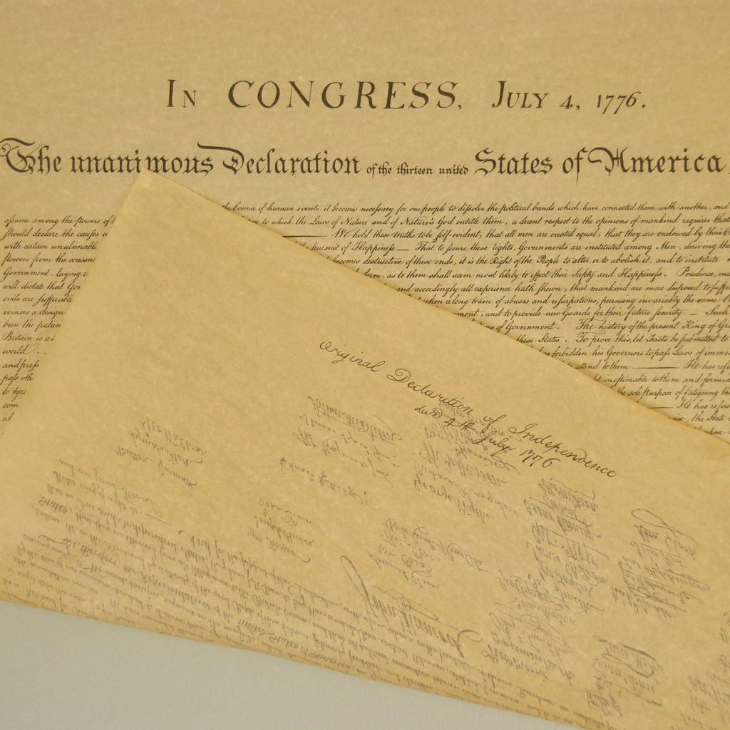 Declaration of Independence Document Full-Sized Reproduction