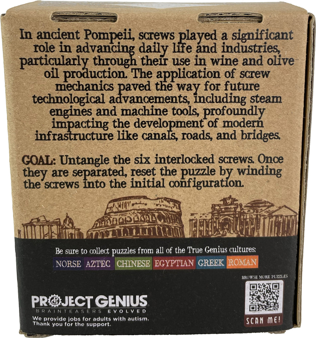 Bolts of Pompeii Brainteaser Puzzle